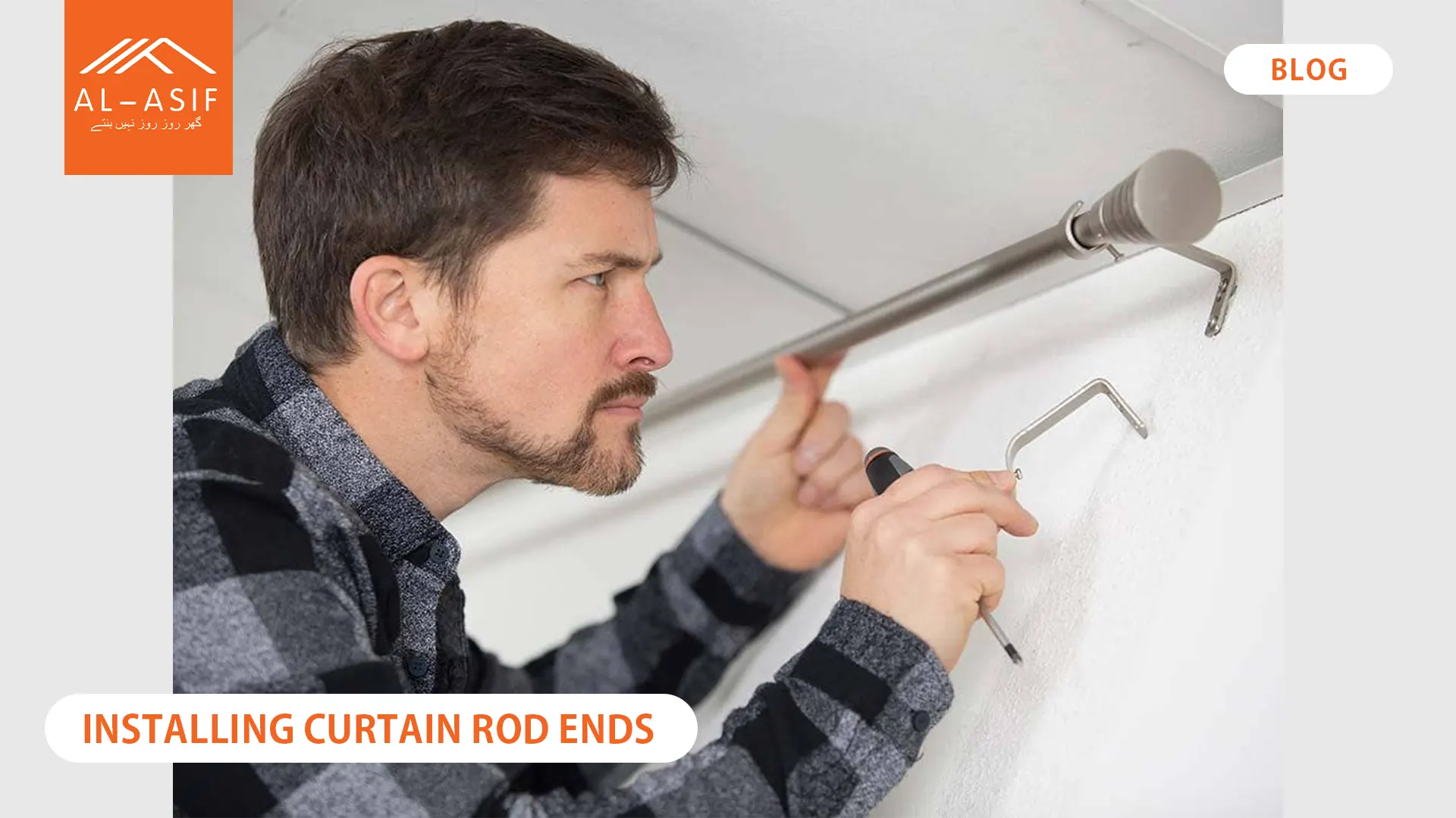 Installation of Curtain Rod Finials